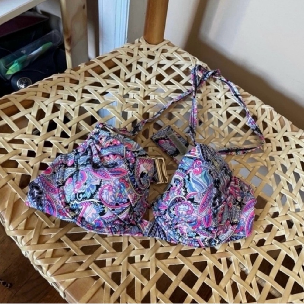 Victoria secret paisley bikini top